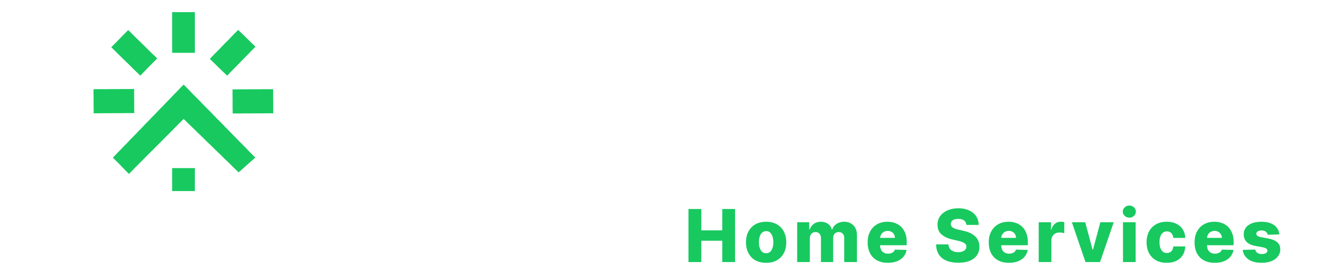 BrightScale Home Services versão GreenWhite em fundo escuro