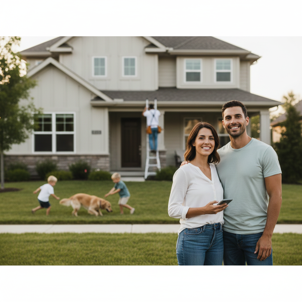 Homeowner reviewing project details with a local professional